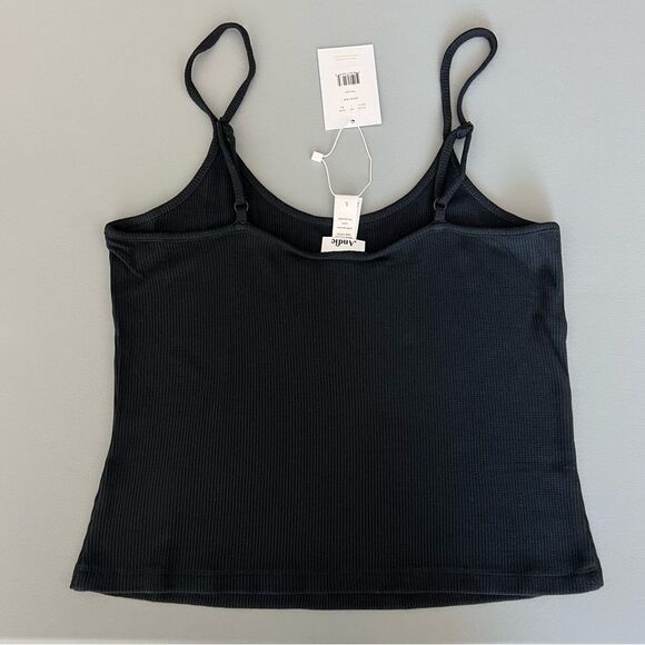 NWT Andie Swim The Cami Ribbed Black Size L - Picture 4 of 7